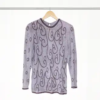 Blusa Manga Longa Lilás